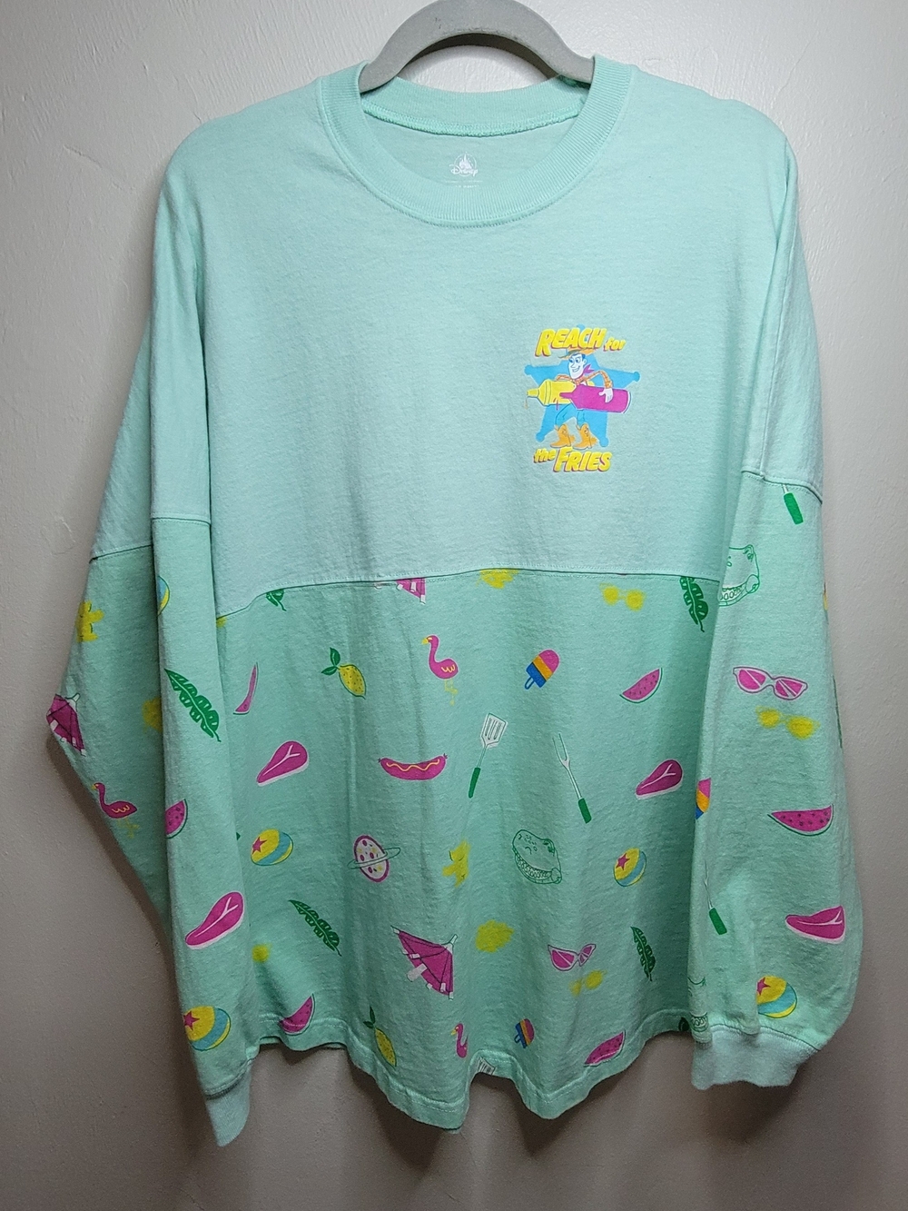 Official Disney Spirit Jersey Toy Story Chillin' And Grillin' AOP Long Sleeve- L - Picture 2 of 14